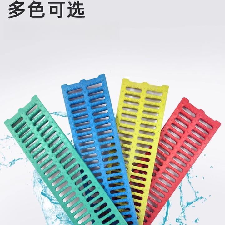 彩色高分子pe地沟盖板塑料下水道排水沟井盖板厨房庭院雨水篦子