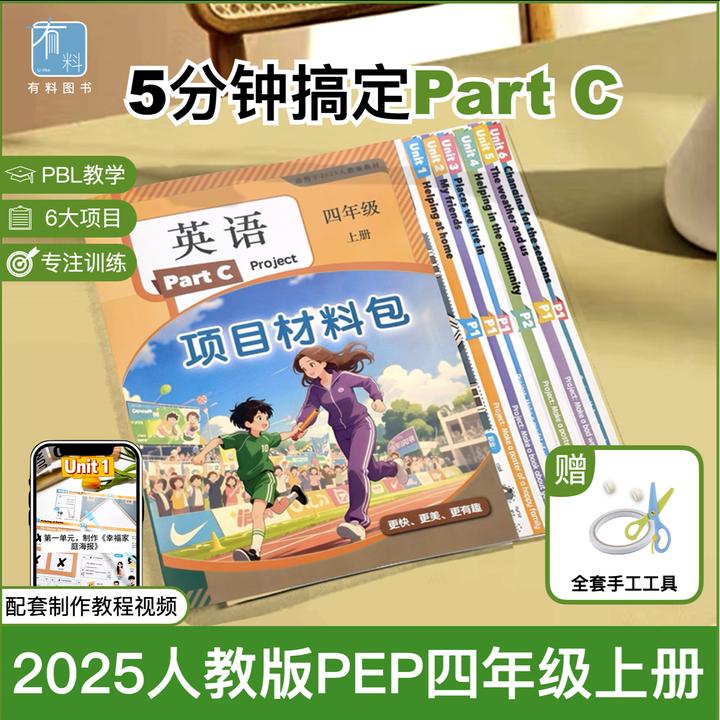 2025年新教材同步四年级上册英语人教版Part C项目材料包