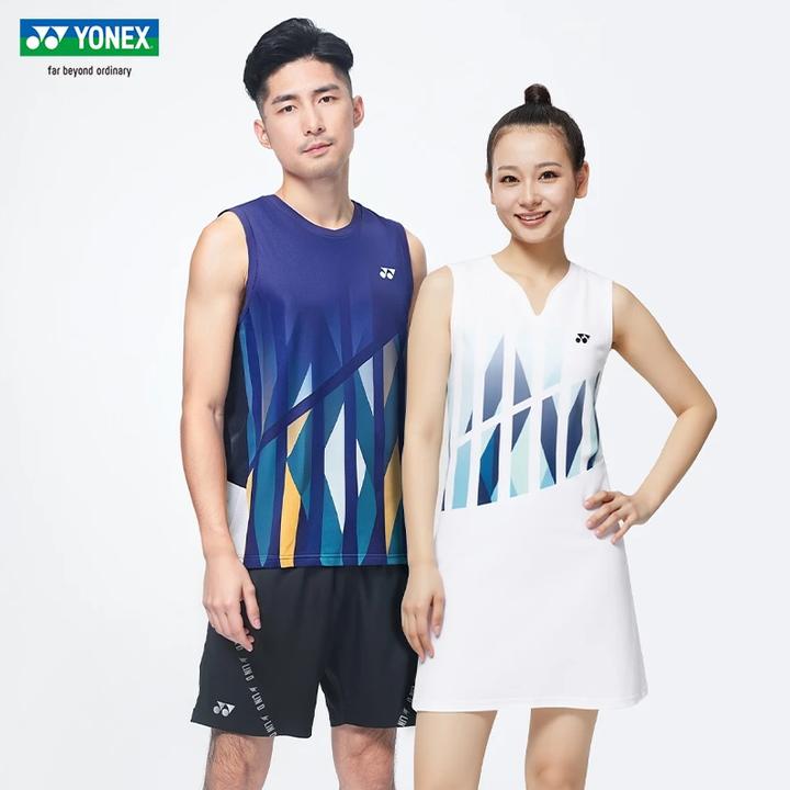 YONEX/尤尼克斯羽毛球服2025新款无袖男女T恤江西羽毛球队省队款