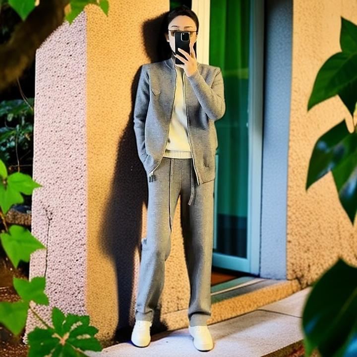 2025春季新款潮流简约卫裤男士轻时尚休闲上衣慵懒风休闲运动套装