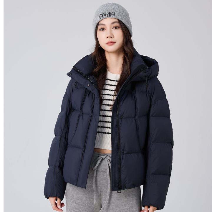 【90%白鸭绒】冬款大码休闲保暖冬季连帽款高品质羽绒服外套C212