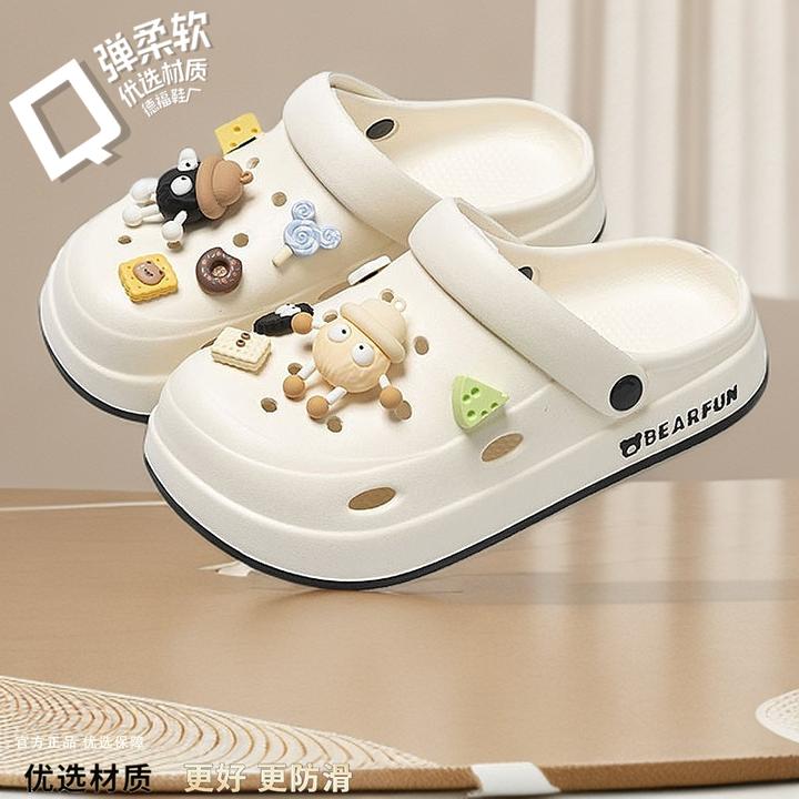 韩版涉水软底同款男女洞洞鞋运动2025出口拖鞋海边百搭正品