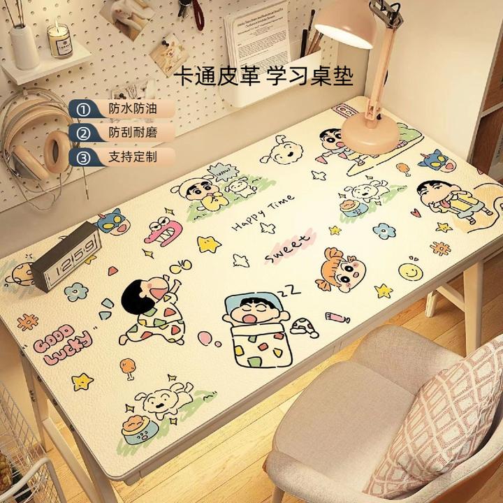 卡通桌垫小学生专用防水防油隔热垫长方形PU皮革电脑学习家用桌布
