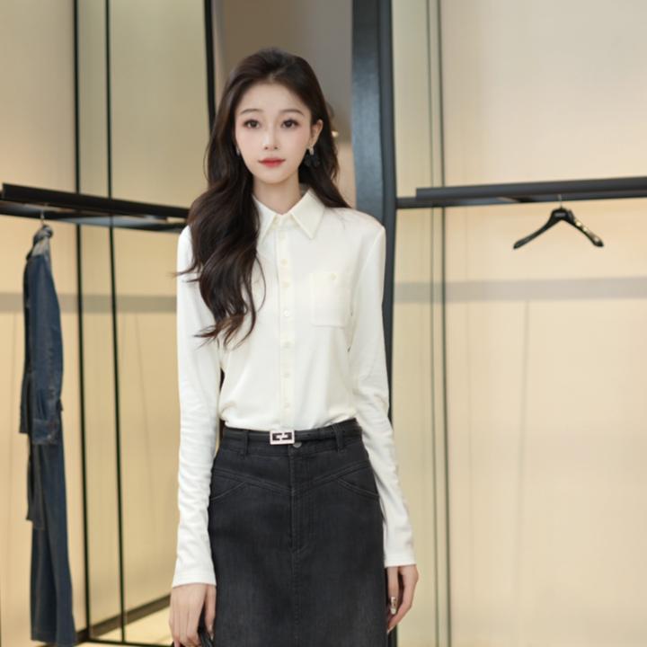 GIRDEAR/哥弟哥弟新款设计师款时髦百搭高级显瘦衬衫1300820