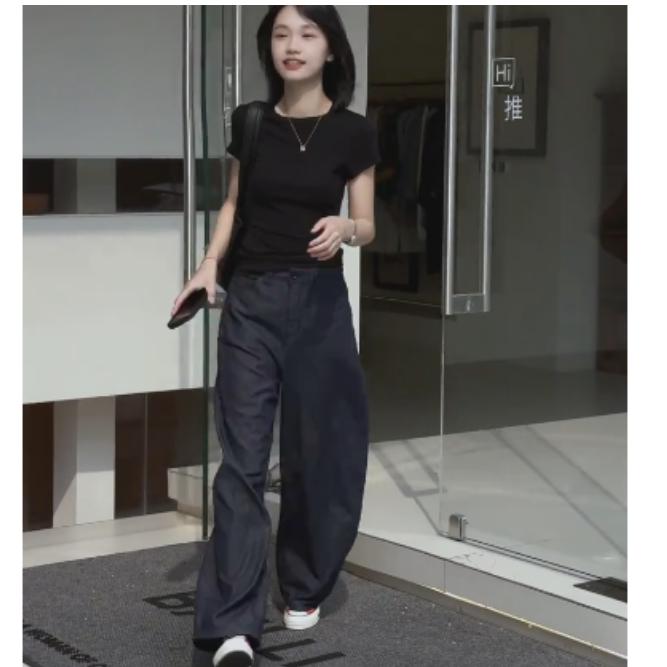 2025夏季新款网红同款洋气减龄韩版爆款上衣裤子女锦-e