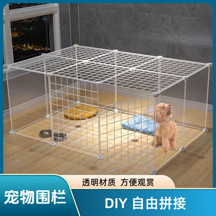 室内狗窝家用栅栏狗笼子狗狗隔离门狗笼护栏铁小型犬泰迪宠物围栏