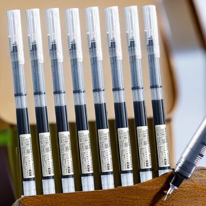 大容量直液笔直液式走珠笔黑色0.5mm中性笔速干签字笔