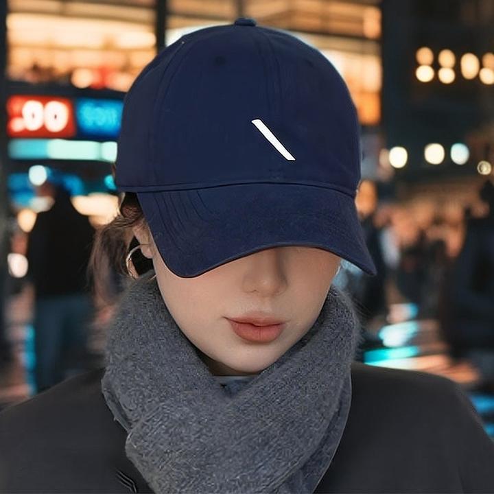 韩版休闲刺绣斜杠棒球帽子女春季新款百搭显脸小鸭舌帽简约太阳帽