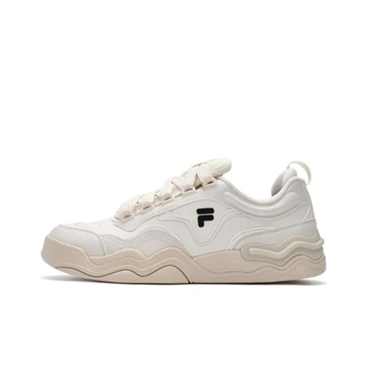Fila/斐乐百搭舒适时尚 低帮 板鞋 男款 白色 T12M342305AGD