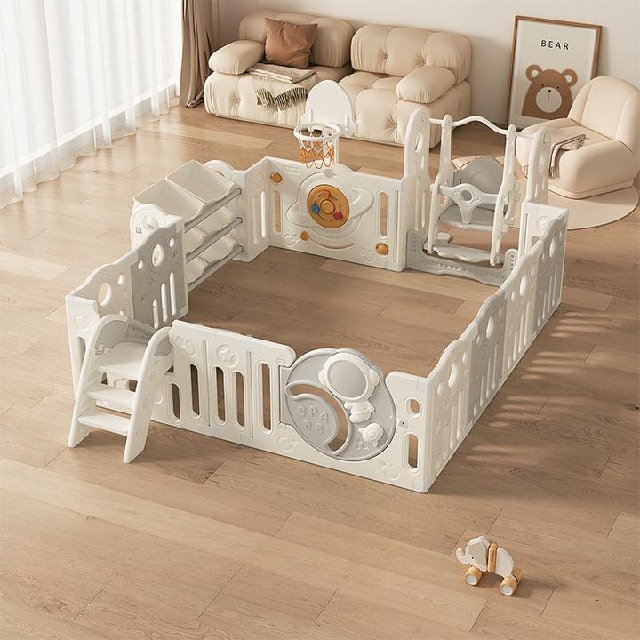 儿童室内家用小孩爬行垫护栏客厅宝宝游戏围栏婴儿防护栏地上爬行