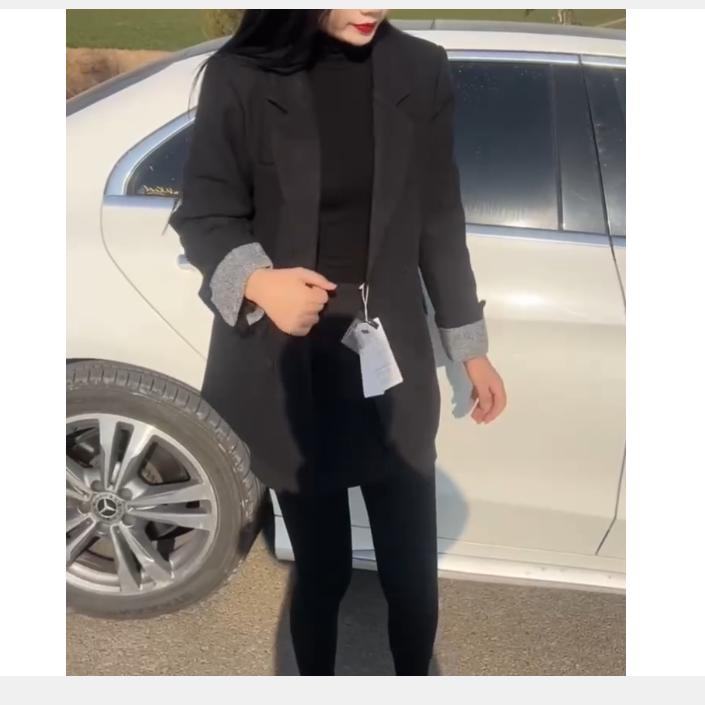 2024冬季新款时尚女装网红潮流气质靓丽漂亮外套中长款珍惜32