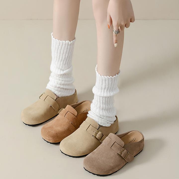 包头厚平底女款软底鞋子女包25百搭内增高勃肯5-7桑坡勃肯秋冬鞋