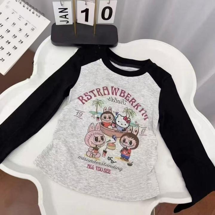 【秋上新】女童打底衫春秋新款儿童长袖t恤宝宝小女孩洋气秋季上衣