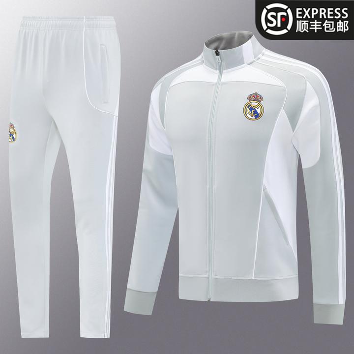 【秋冬加厚夹克】皇马巴萨阿森纳曼联立领运动风衣长拉链足球外套