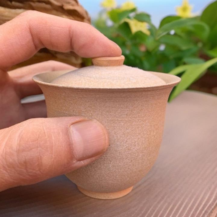 手工细陶盖碗100cc