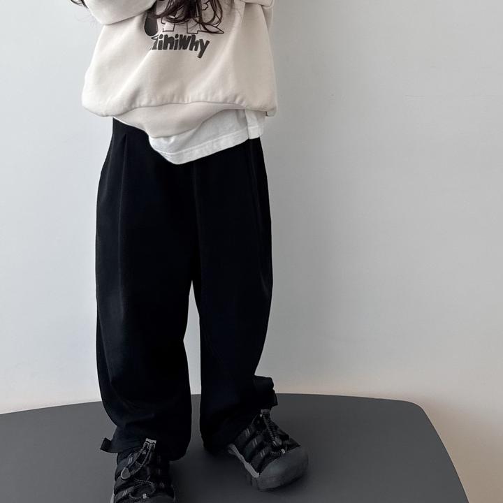 miniwhy亲子童装 | 松弛有型 高知老钱feel 低调雅致黑长裤"25秋