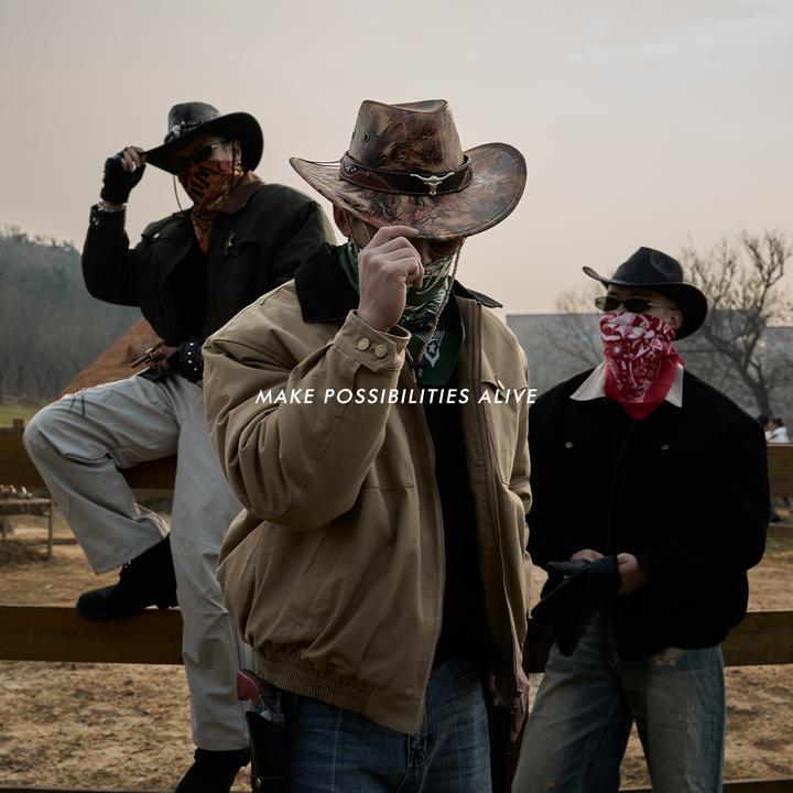 MPA PumpClub美式DJANGO冬季底特律户外防风撞色西部加厚棉服外套