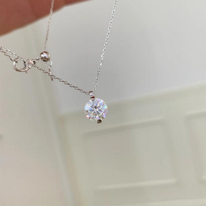 铜合金项链 爆闪锆石项链时尚简约小众设计高级感气质百搭锁骨链