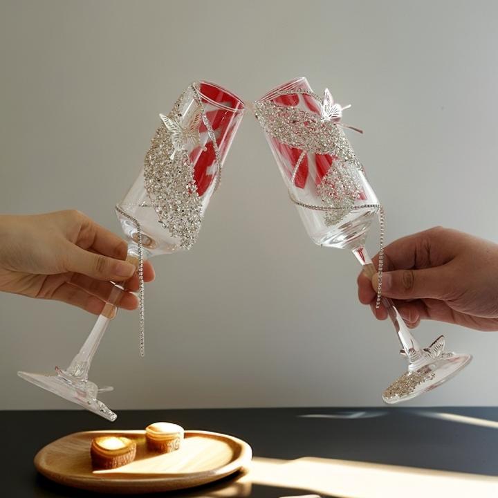 结婚纪恋日敬酒杯一对手工diy材料包仪式感满满出片神器在家打卡