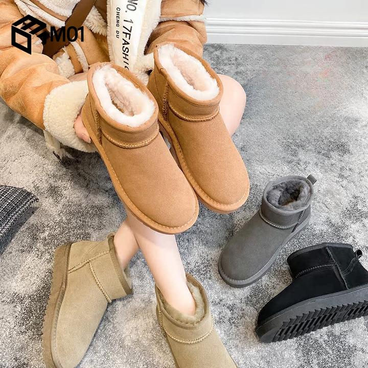 M01新mini雪地靴2025新款明星同款加绒加厚冬季棉鞋低筒短靴子
