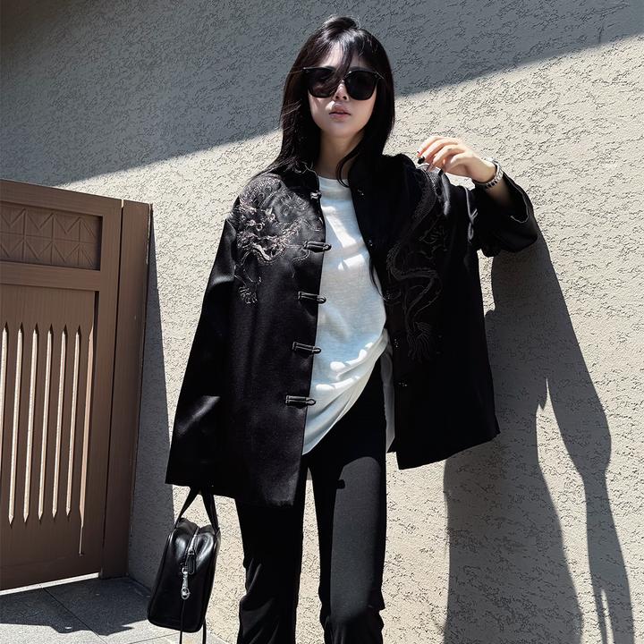 LA CALLA银龙新中式百搭外套OY390