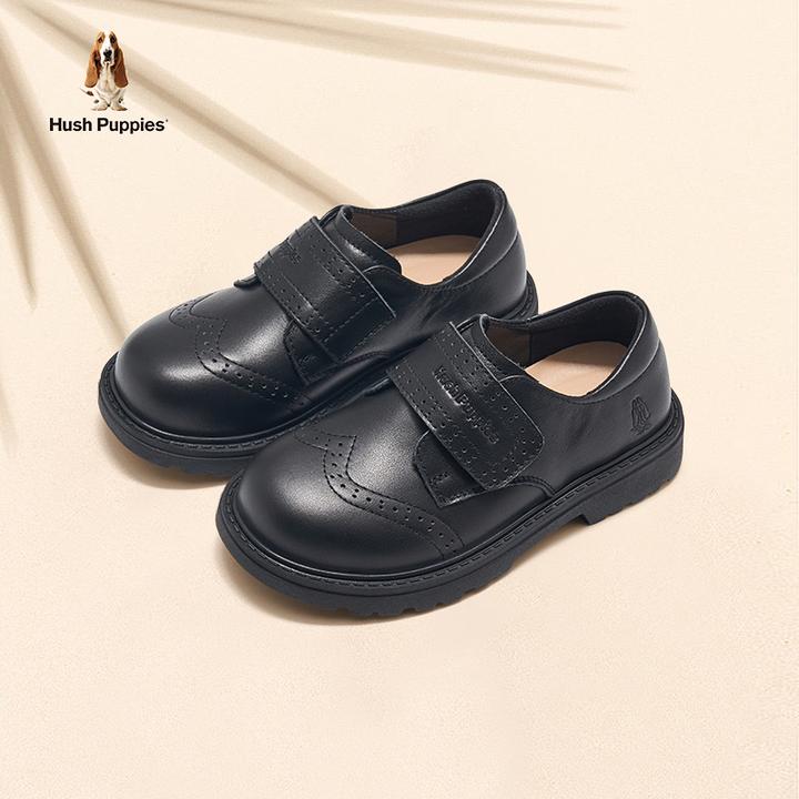 暇步士魔术贴皮鞋新款软底吸汗透气中大童百搭休闲鞋2025新款板鞋