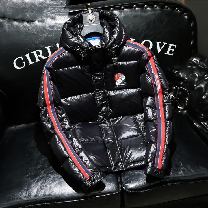 SALBUROS萨尔布勒斯加厚防寒亮面羽绒服男士冬季修身短款保暖外套