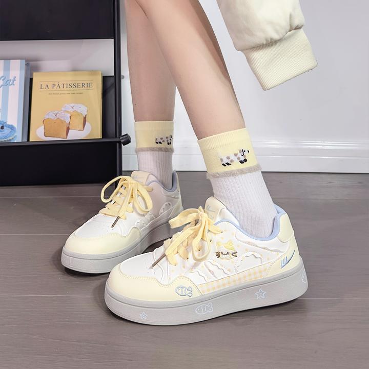 回力可爱猫咪2025秋冬女款新款学生百搭板鞋超轻厚底运动休闲鞋子