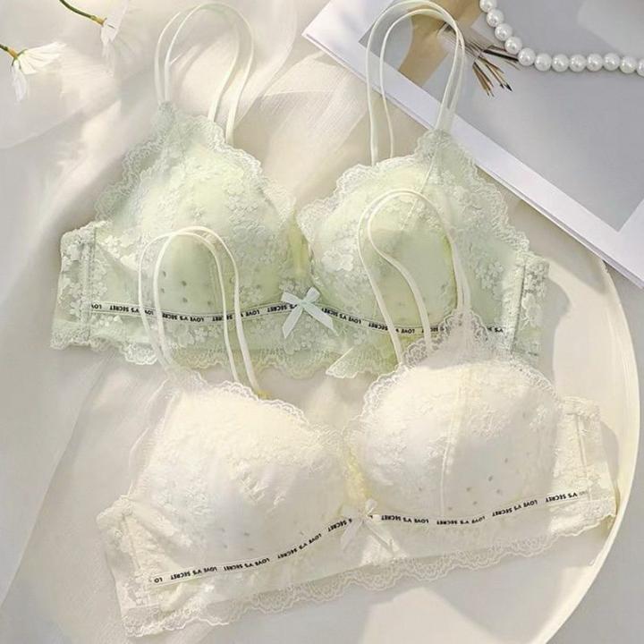 维多利亚内衣女无钢圈薄款大胸显小夏季内衣文胸无痕薄款夏季