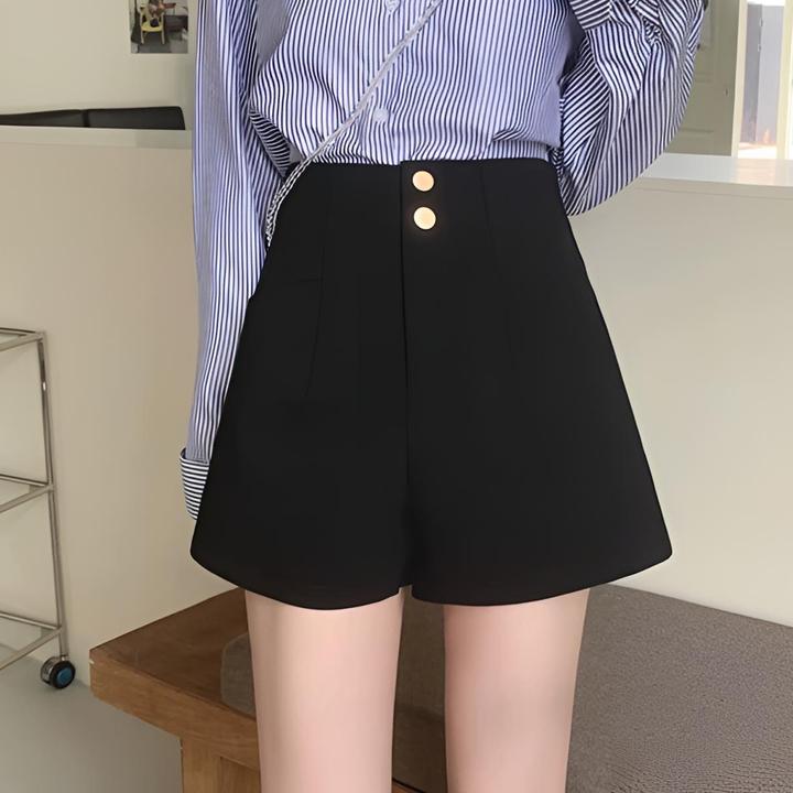 黑色西装短裤子女款春秋夏季2025新款阔腿裤休闲辣妹外穿靴裤热裤