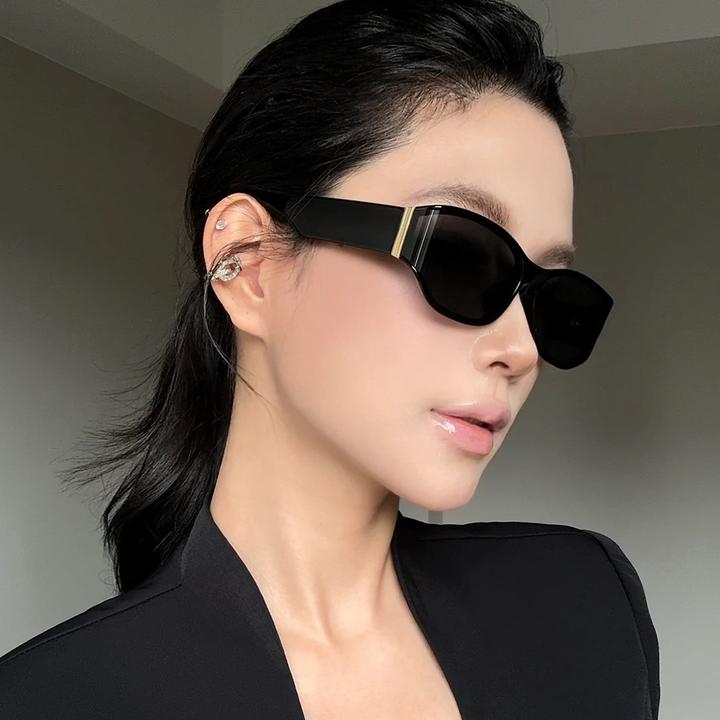 眼镜猫眼偏光墨镜女高级感曲面防紫外线防晒太阳镜开车方圆脸墨镜