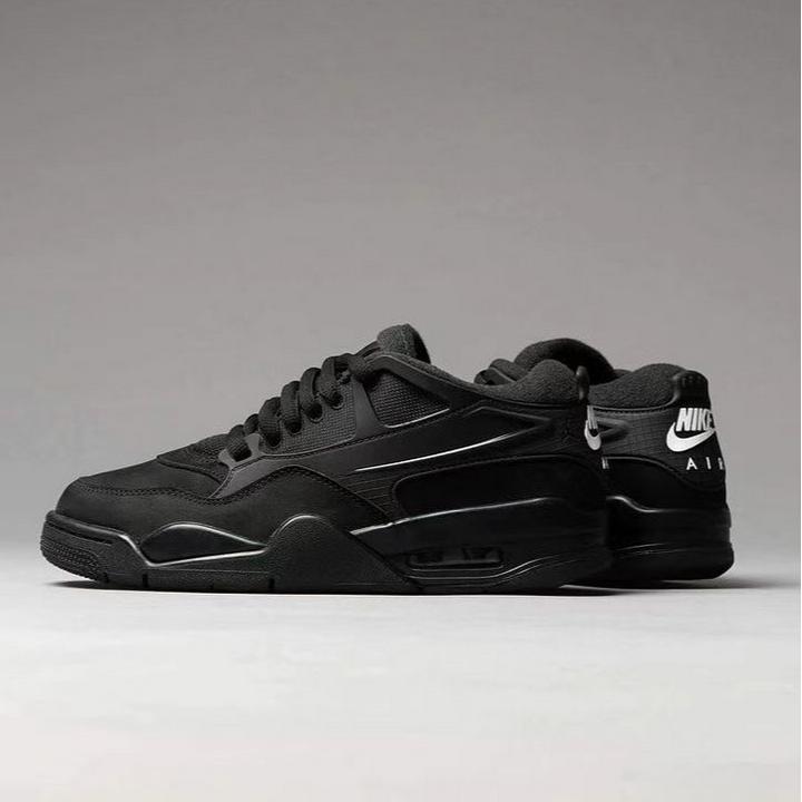 Air Jordan 4 RM 男款黑武士纯黑低帮复古运动休闲板鞋官方正品