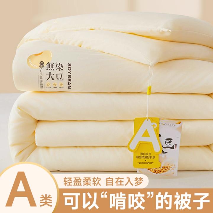 大豆纤维被子被芯加厚保暖10斤冬被家用单双人棉被宿舍春秋被褥子