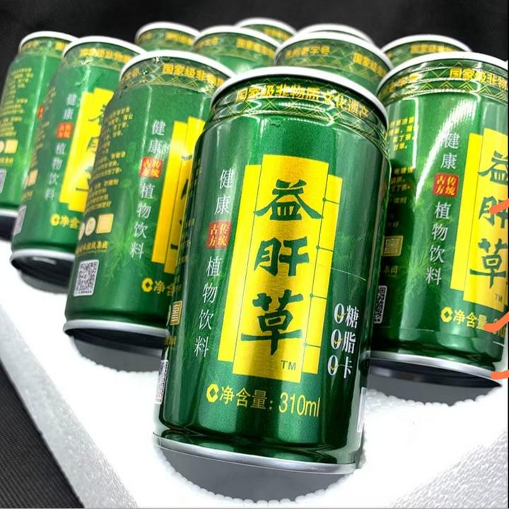 非遗老字号苗姑娘益肝草凉茶310ml罐草本植物饮料传统0糖0卡0脂肪