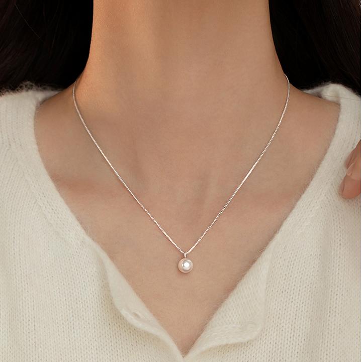 链子足银 999纯银珍珠项链轻奢女2025新爆款锁骨链颈链高级感配饰