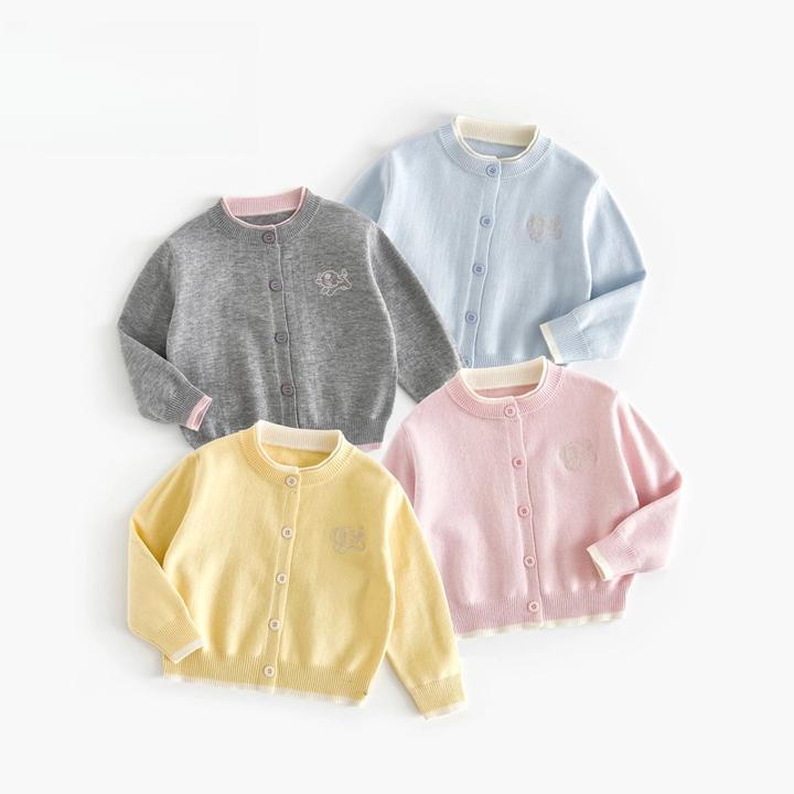 【亲子装】秋季新款宝宝洋气2025百搭女童开衫春秋儿童长袖毛衣