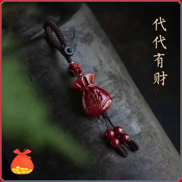 【师傅推荐】2025蛇年新款十二生肖财气福袋汽车钥匙扣挂件男女通用