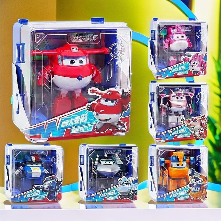 超级飞侠大变形机库款稀缺角色变形机器人乐迪巴奇胡须爷爷礼盒装