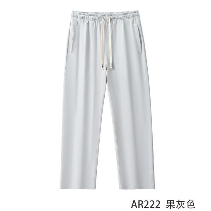 【220索罗纳棉】夏季男士凉感舒适透气休闲运动小直脚休闲长裤AR222