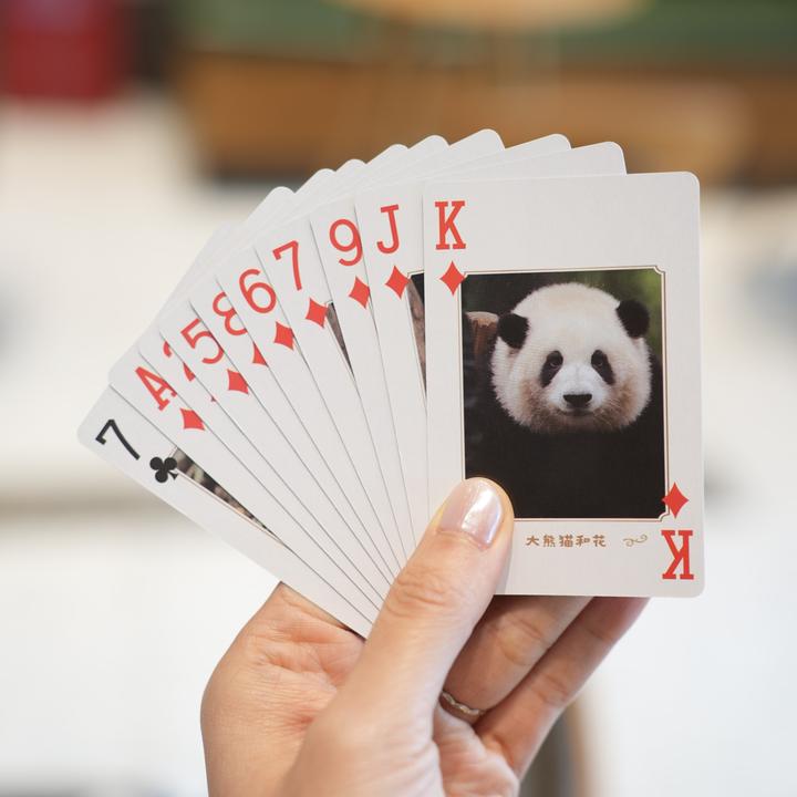 熊猫风格扑克牌适用于家庭娱乐棋牌室会所聚会旅行团建桌游