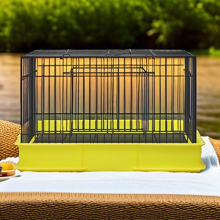 狗笼铁丝折叠家用狗笼便携带笼子猫狗鸡鸭通兔笼通用笼子养殖笼子