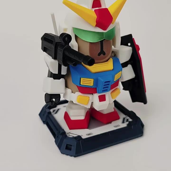 卡皮巴拉高达磁吸手办玩具和平精英游戏周边特种兵3D打印磁吸机甲