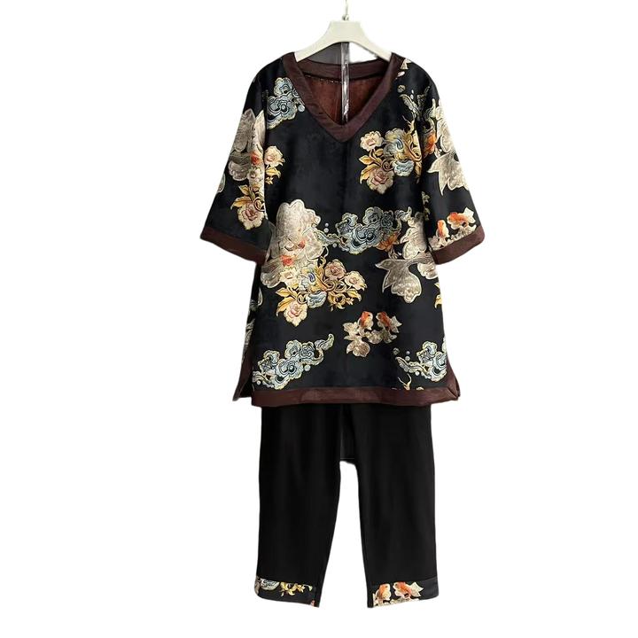 大码女装时尚套装两件套