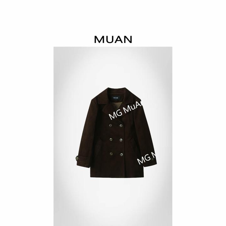 木岸MUAN：《中古西装棉服》定制中古灯芯绒100棉复古外套女YJ-23605