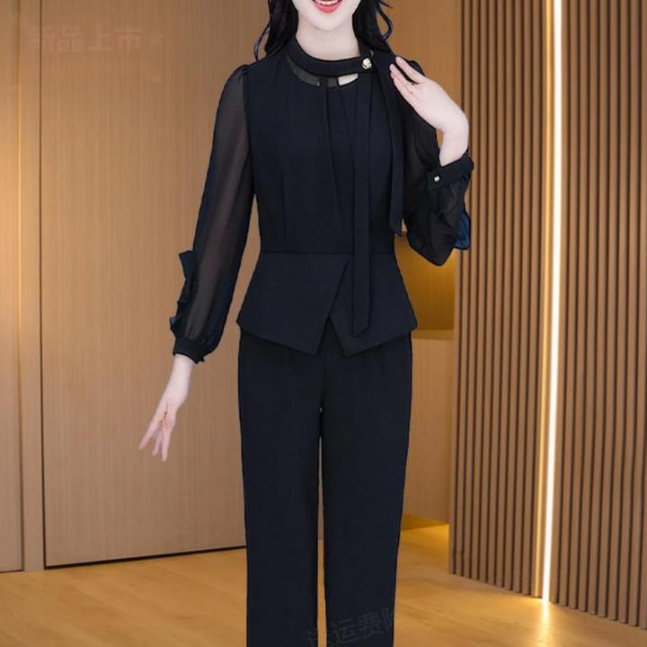 【套装】上班族通勤风女装高级感洋气衣服女减龄收腰显瘦两件套