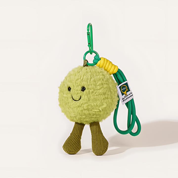 书包背包挂饰可爱卡通豌豆毛绒玩偶创意公仔包包挂件钥匙扣小礼物