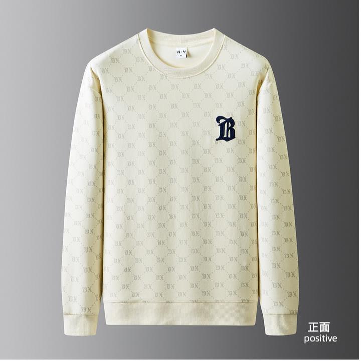 BQDK轻奢潮牌欧货字母刺绣卫衣秋冬季新款印花休闲宽松圆领套头