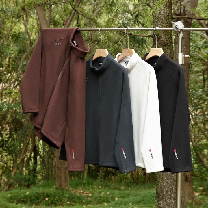 轻暖锁温情侣抓绒衣 通勤运动双用 弹力暖绒内搭弹力外套