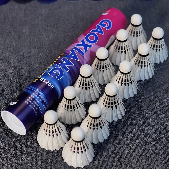 GS200二三级鹅刀翎羽毛球全圆中高级比赛飞行稳定12个装源头工厂