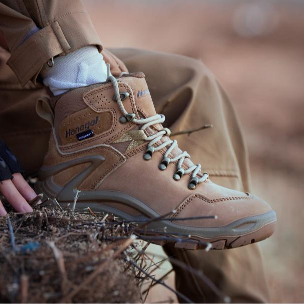 【木子户外】男女同款户外鞋徒步鞋登山鞋真皮运动耐磨中帮